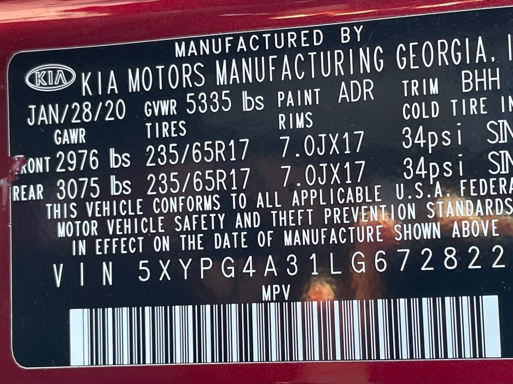 2020 Kia Sorento LX HEATED SEATS / ONE OWNER