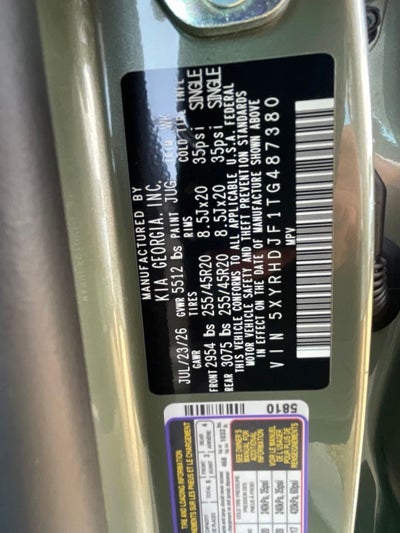 2026 Kia Sorento X-Line EX