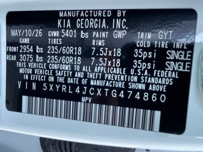 2026 Kia Sorento S