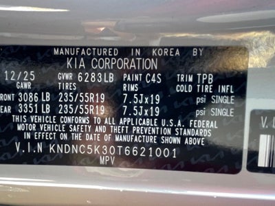 2026 Kia Carnival EX