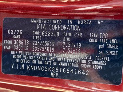 2026 Kia Carnival EX
