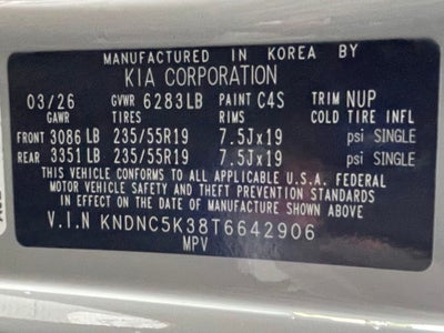 2026 Kia Carnival EX