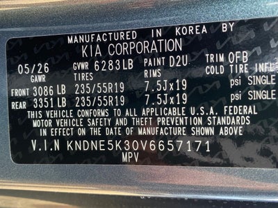 2027 Kia Carnival SX Prestige