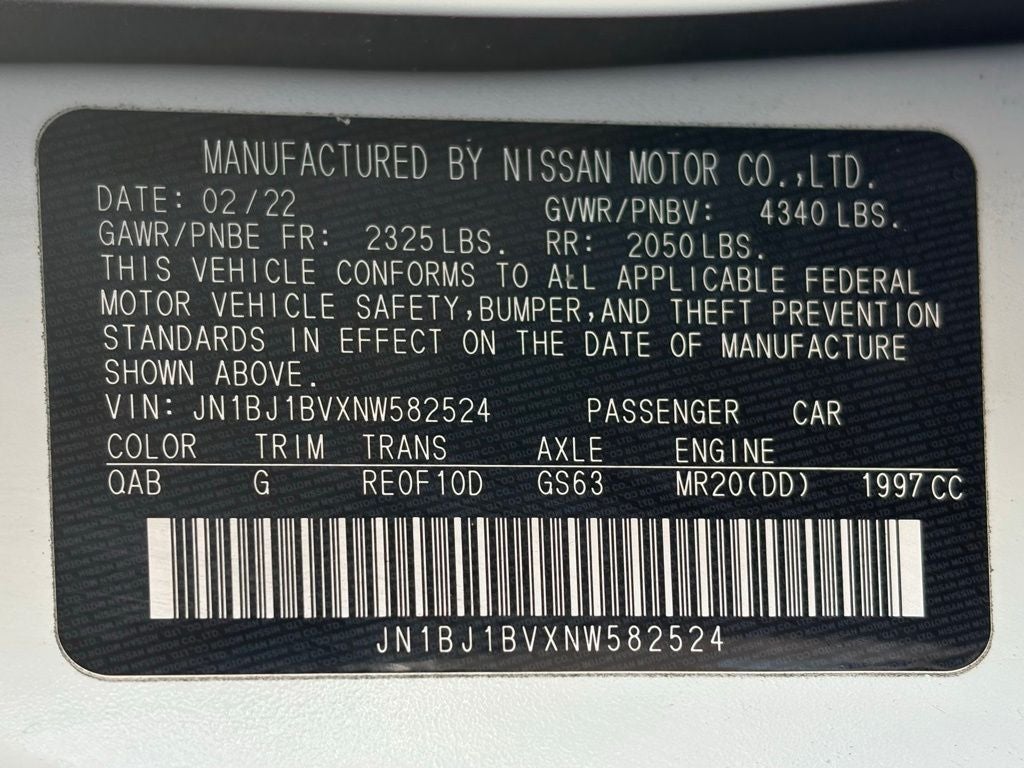 2022 Nissan Rogue Sport SV