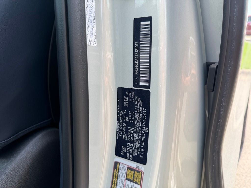 2026 Kia Carnival Hybrid SX