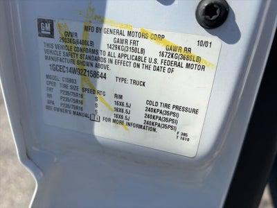 2002 Chevrolet Silverado 1500 Base CLEAN CARFAX