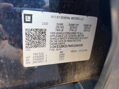 2021 GMC Yukon SLT LUXURY PLUS PACKAGE 2ND ROW BUCKETS