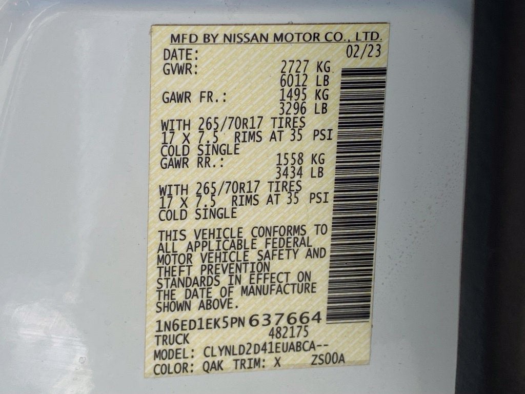 2023 Nissan Frontier PRO-4X