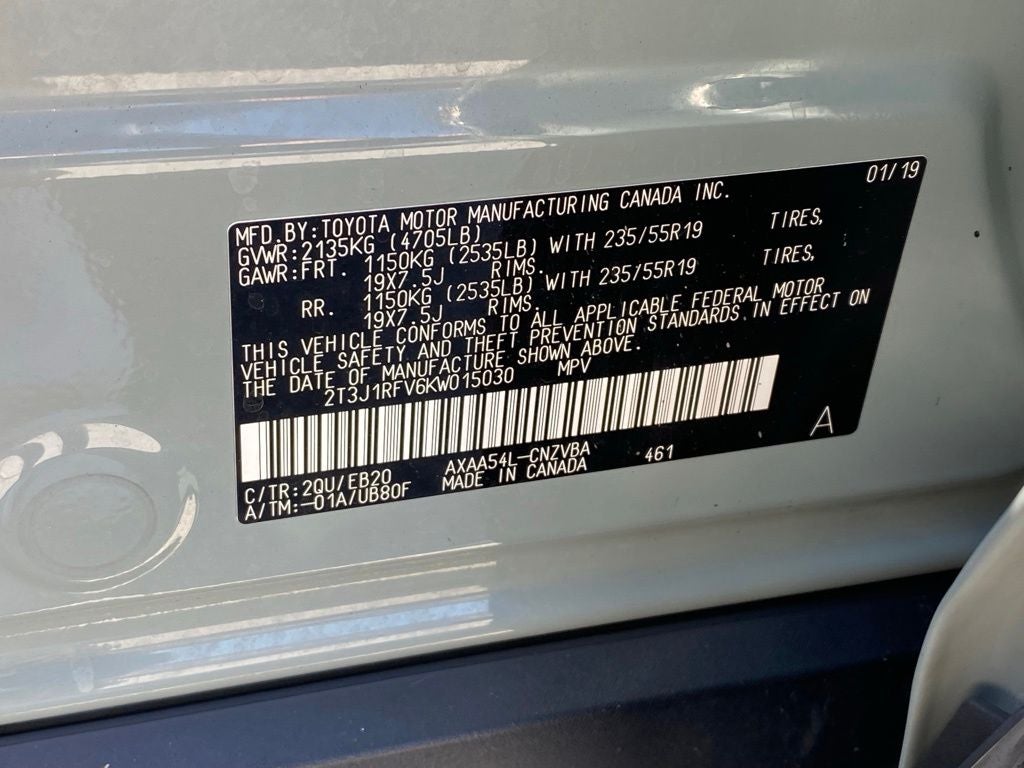 2019 Toyota RAV4 Adventure