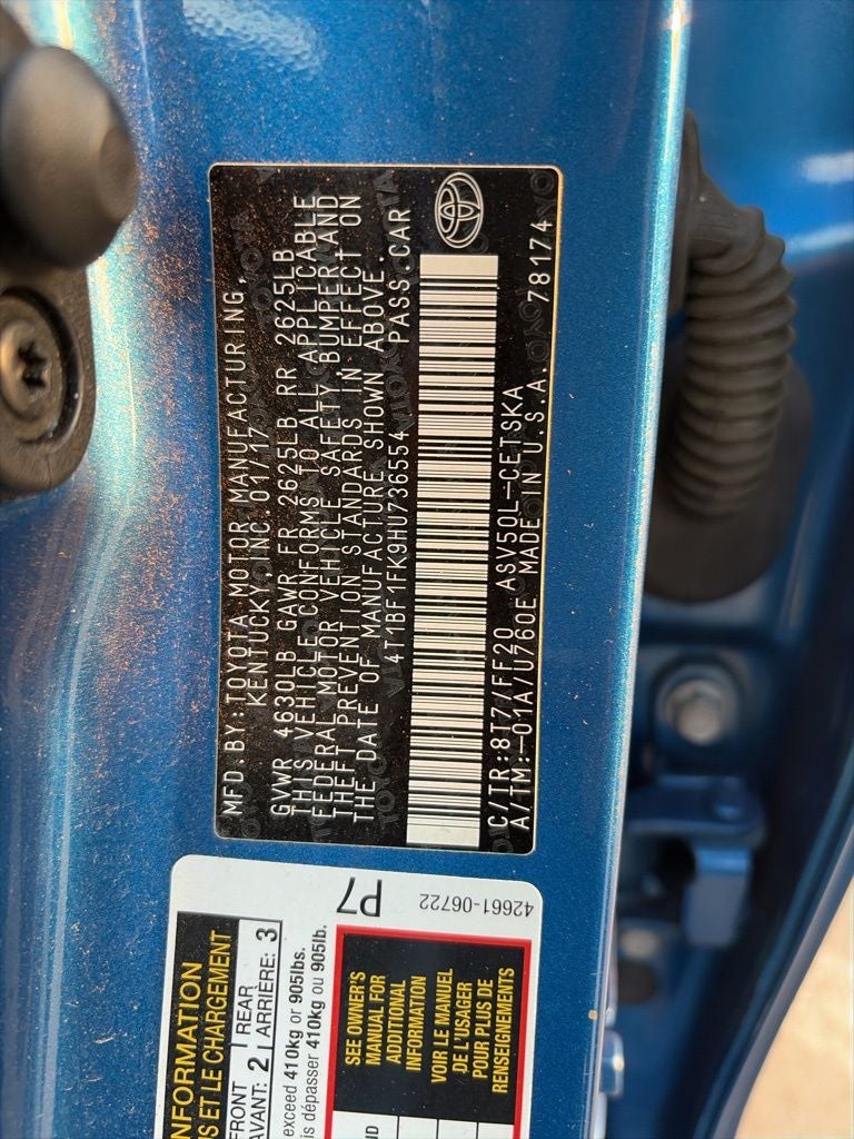 2017 Toyota Camry SE CLEAN CARFAX AND GOOD SVC RECORDS