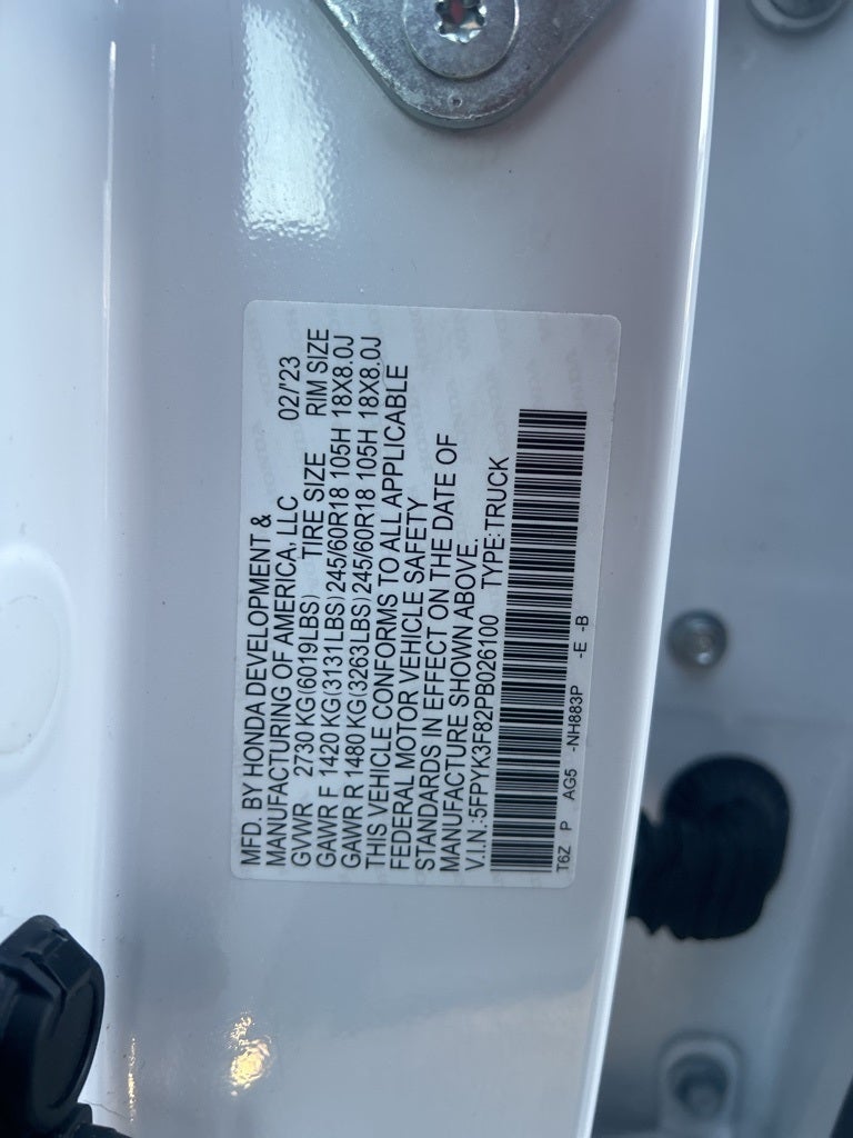 2023 Honda Ridgeline Black Edition