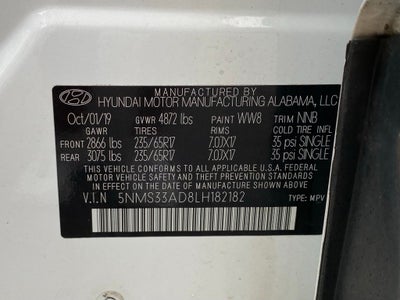 2020 Hyundai Santa Fe SEL