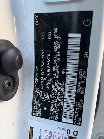 2020 Toyota 4Runner SR5 Premium NEW YOKOHAMA TIRES! 3RD ROW TAN LEATHER