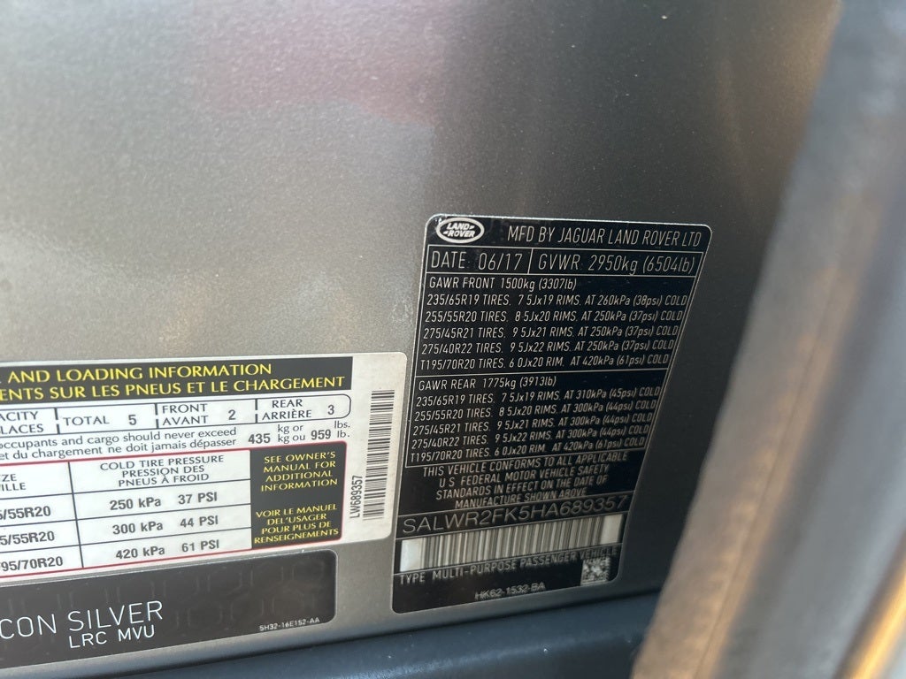 2017 Land Rover Range Rover Sport HSE Td6