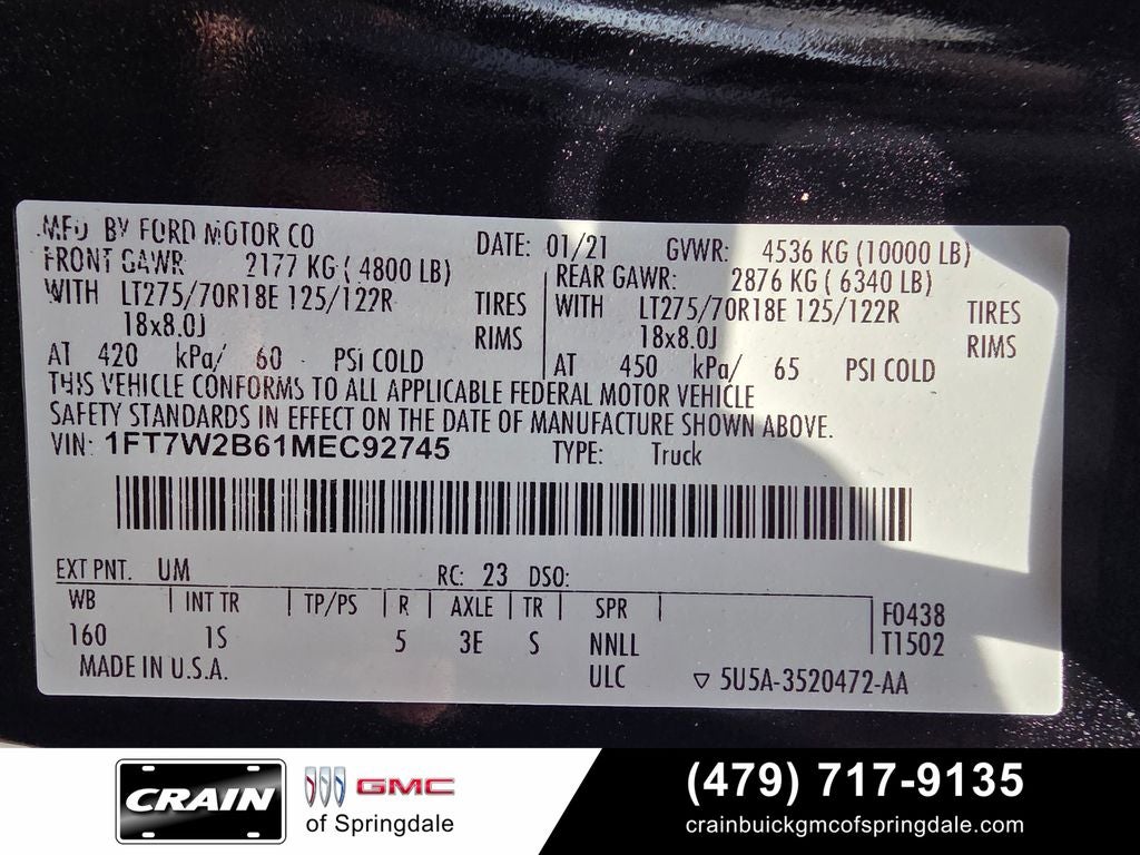 2021 Ford F-250SD XL STX APPEARANCE PACK