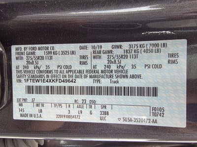 2019 Ford F-150 Lariat