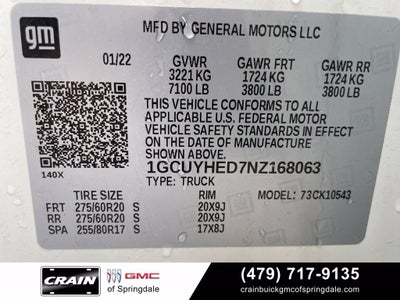 2022 Chevrolet Silverado 1500 LTD High Country