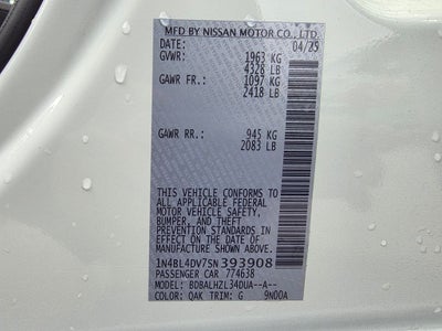 2025 Nissan Altima 2.5 SV