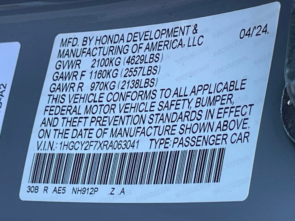 2024 Honda Accord Hybrid Sport-L