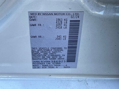 2024 Nissan Altima 2.5 SR