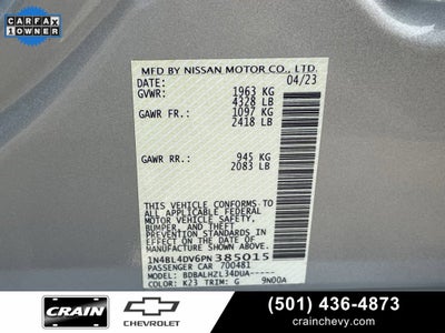 2023 Nissan Altima 2.5 SV