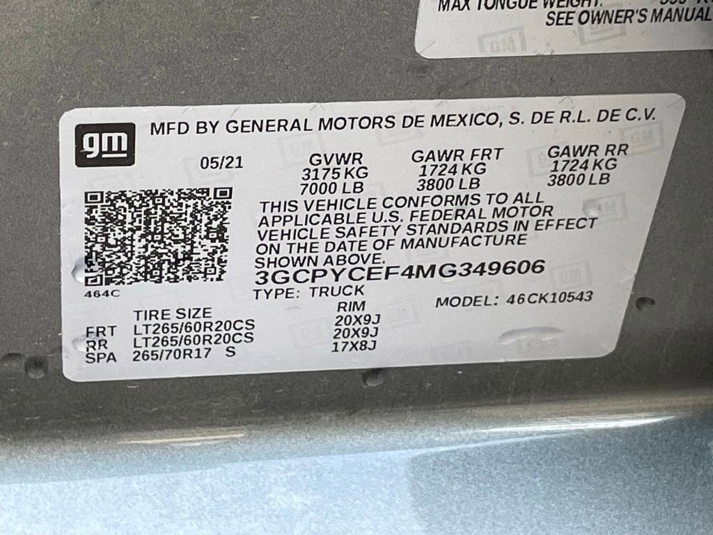 2021 Chevrolet Silverado 1500 Custom Trail Boss