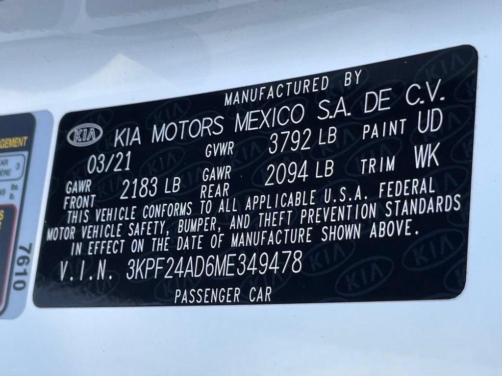2021 Kia Forte LXS