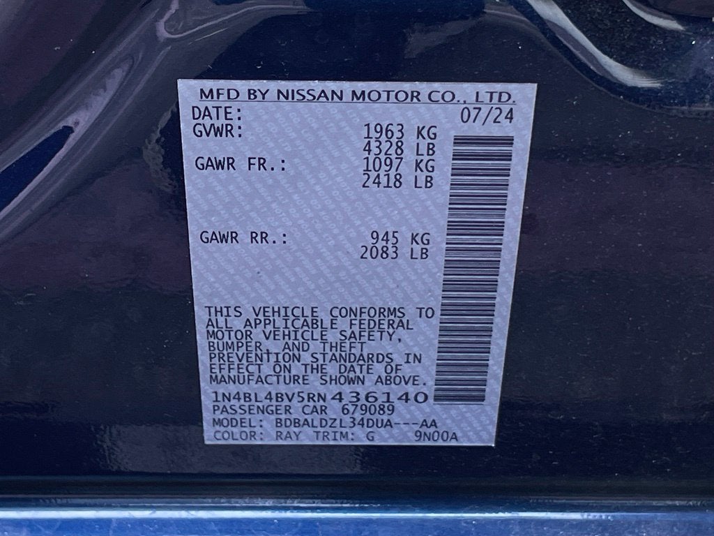 2025 Nissan Sentra SV