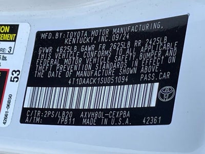 2025 Toyota Camry LE