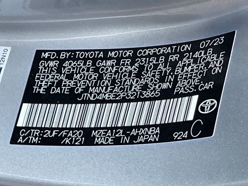 2023 Toyota Corolla Hatchback SE