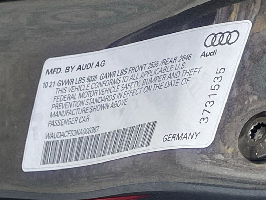 2022 Audi A5 Sportback S line Premium