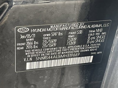 2021 Hyundai Santa Fe Limited