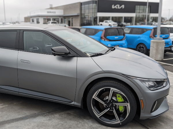 EV6 electric vehicle at Crain Kia of Fort Smith