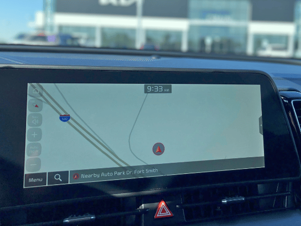 2025 Sportage Infotainment Screen at Crain Kia of Fort Smith